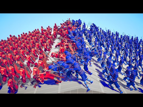 100x NINJA ARMY 🥷 vs 🪓 100x VIKING ARMY / Totally Accurate Battle Simulator ( TABS )