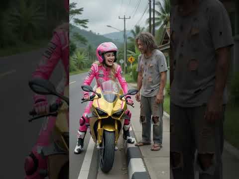 NAIK MOTOR BALAP WARNA EMAS MASUK JURANG