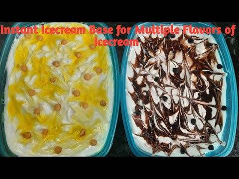Instant Ice-cream Base | One Icecream Base for Multiple Flavors of Icecream |Homemade Icecream