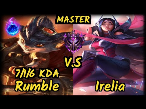 KBM Zantins (RUMBLE) vs IRELIA - 7/1/6 KDA TOP GAMEPLAY - BR Ranked MASTER