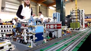 preview picture of video 'Lego train - layout LGV Diemoz 2013'