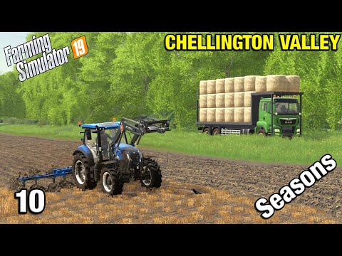 I CAN'T BELIEVE HOW MUCH I MADE FROM THE STRAW! Chellington Valley Timelapse - FS19 Ep 10