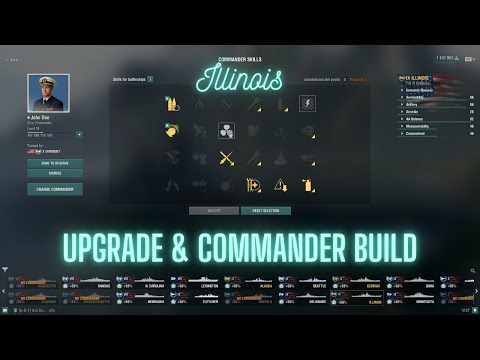 World of Warships - Illinois: Upgrade & Commander Build