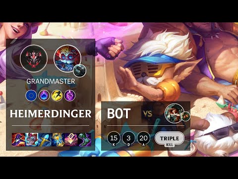Heimerdinger Bot vs Miss Fortune - EUW Grandmaster Patch 10.24