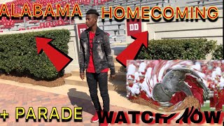 ALABAMA HOMECOMING VLOG 🐘+ PARADE🎺