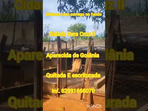 compre sua chácara fundo corrego  em Aparecida de Goiânia