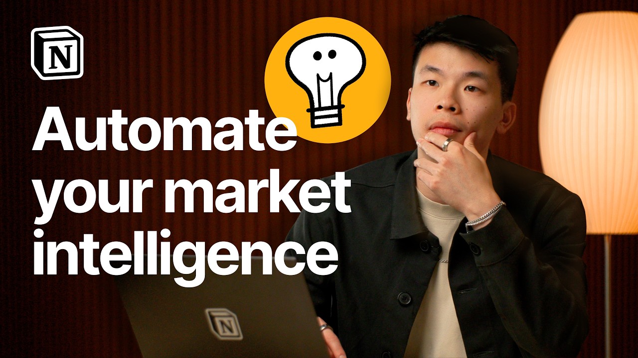 Automate weekly market intelligence briefs w/ Custom Agents (full walkthrough) | Notion AI tutorial video thumbnail