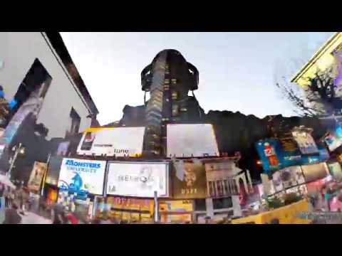 Hyperlapse into double exposure