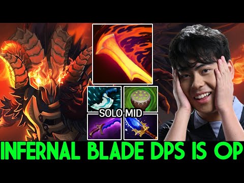 ANA [Doom] Infernal Blade Damage is OP Crazy Scepter Build Dota 2