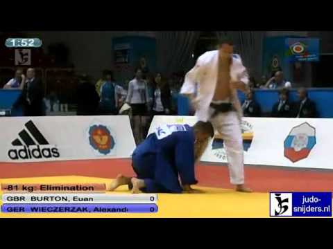 Judo 2012 European Championship Chelyabinsk: Burton (GBR) - Wieczerzak (GER) [-81kg]