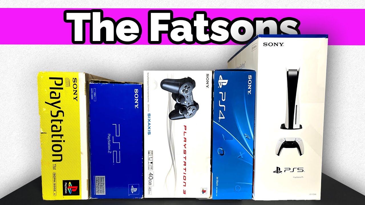 Unboxing every PlayStation FAT Console | Sony PS1, PS2, PS3, PS4, PS5 + Gameplay
