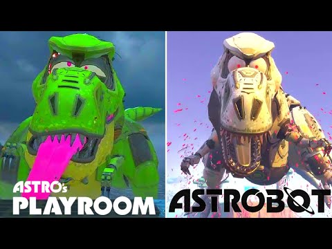 ASTRO BOT PS5 - T-Rex Dinosaur Boss Comparison (2020 vs 2024)
