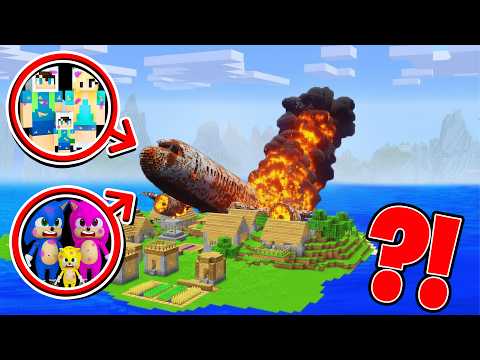 ENES AİLESİ VE BEBEK SONİC AİLESİNİN UÇAĞI ISSIZ ADAYA DÜŞÜYOR 😱 Minecraft