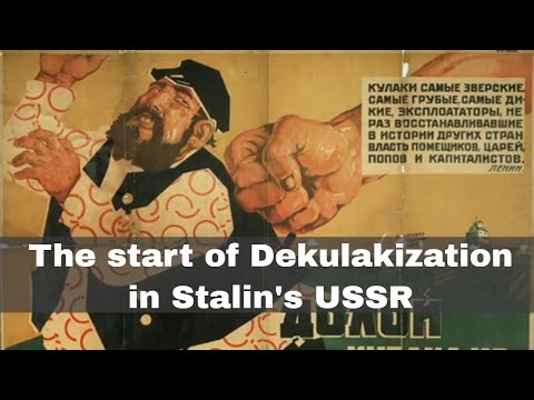 27th December 1929: Stalin calls for the 'liquidation of the kulaks as a class'