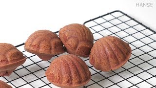 레드벨벳 마들렌 만들기 Red Velvet Madeleines Recipe | 한세 HANSE