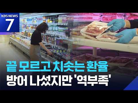 고환율에 식품 가격도 줄줄이 인상…1,560원 턱밑까지 / KBS 2026.07.01.