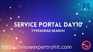Service Portal D10 - Typeahead Search
