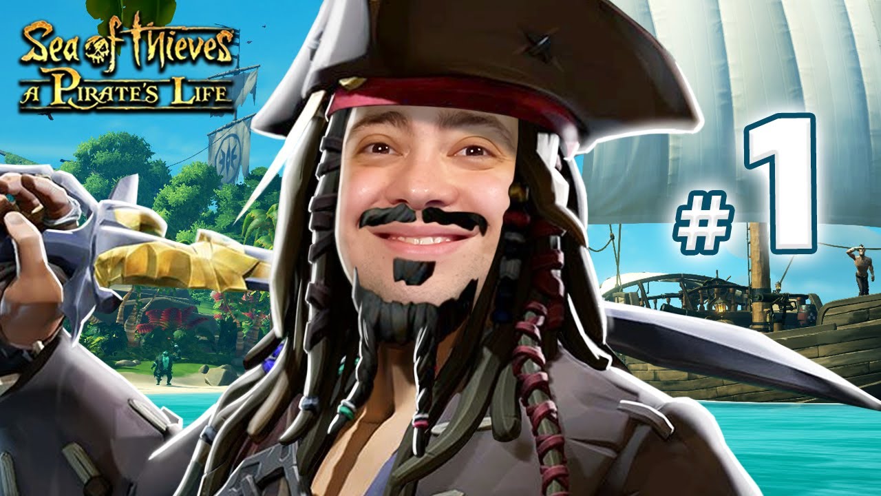 alanzoka jogando Sea of Thieves Piratas do Caribe com os amigos - Parte 1