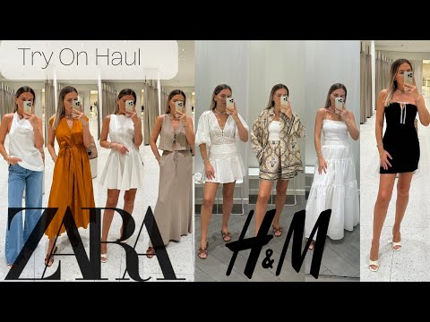 HUGE  ZARA and H&M ** | TRY on HAUL | ** Summer Outfit Ideas