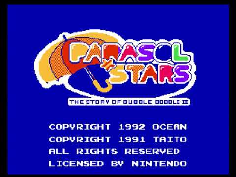 Parasol Stars - Rainbow Islands II - The Story of Bubble Bobble III (Europe) (NES)