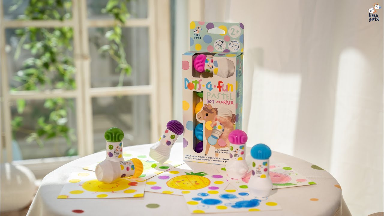haku yoka Punktmarker 5er-Set, Pastell