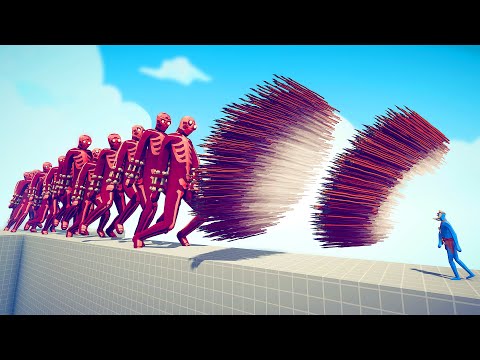 GIANT COLOSSAL TITANS ARMY vs EVERY GOD - Totally Accurate Battle Simulator TABS