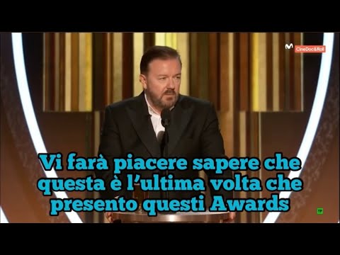 Ricky Gervais poco Politically Correct ai Golden Globe del 2020 (Traduzione Ita)🍿