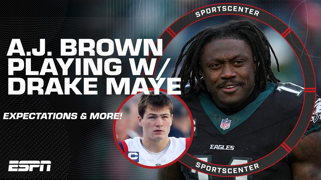 'MATCH MADE IN HEAVEN!' Harry Douglas on A.J. Brown's relationship with Drake Maye 👏 | SportsCenter