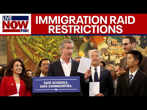 Video | Newsom signs new bills restricting immigration enforcement in California