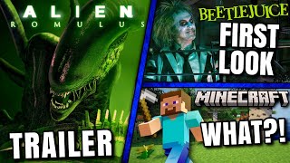 Alien Romulus Trailer, Beetlejuice 2 First Look, Confusing Minecraft Movie Update & MORE!!