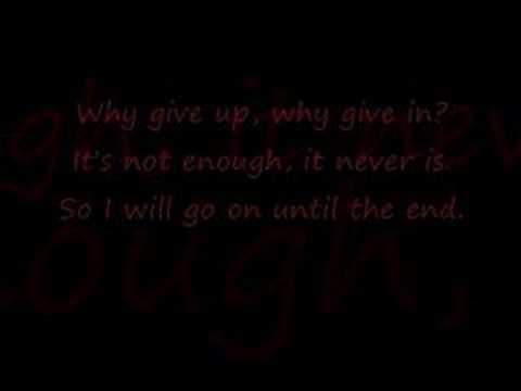 Breaking Benjamin - Until The End (Lyrics)