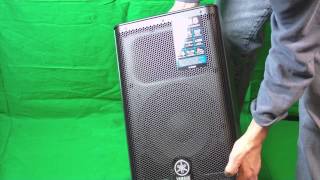 Video thumbnail for Yamaha DXR8 Portable 1100 Watt Powered Speaker unboxing overview by Zar's Variety Channel