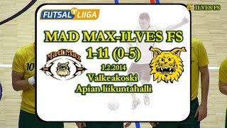 preview picture of video 'Mad Max-Ilves FS 1-11 (0-5) Futsal-Liiga 1.2.14 maalikooste'