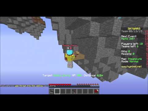 Minecraft Hacker report - hypixel Skywars - fly hacker