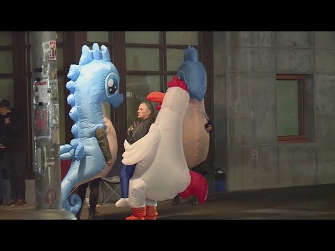 ‘Operation Inflation’ injects joyful vibe to Portland ICE protests