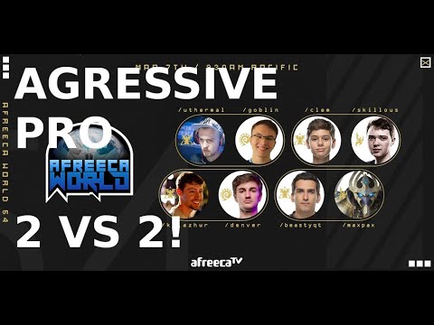 Starcraft 2 - 2v2 - (TP)uThermalGoblin vs (TP)ClemSKillous