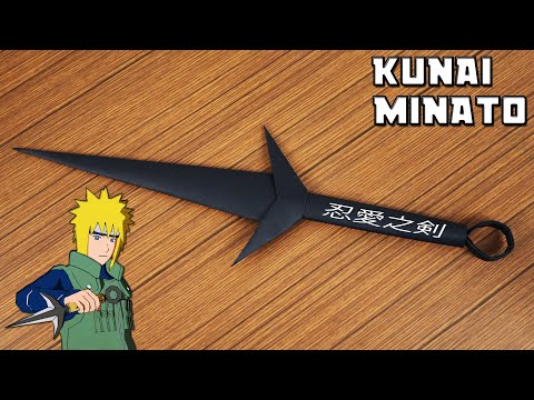 How to make Minato Kunai  (Making MINATO KUNAI From Paper at Home)
