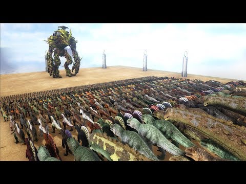 Forest Titan VS ARK Dinosaurs || Cantex