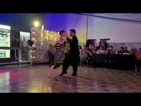 Alejandro Beron and Kelly Lettieri dance the tango Milonguero Viejo by Carlos Di Sarli