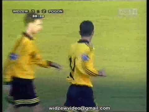 Pierwszy gol Masłowskiego w Widzewie Widzew-Pogoń 1999