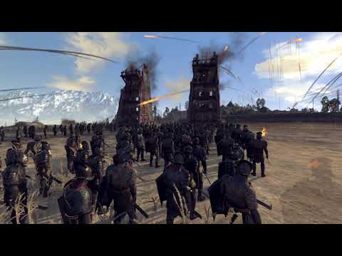 Siege Defence 8000 Romans VS 16.000 Uruk-hai of Isengard - Total War: Attila