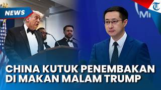 CHINA KUTUK Aksi Penembakan saat Acara Makan Malam yang Dihadiri Presiden AS Donald Trump