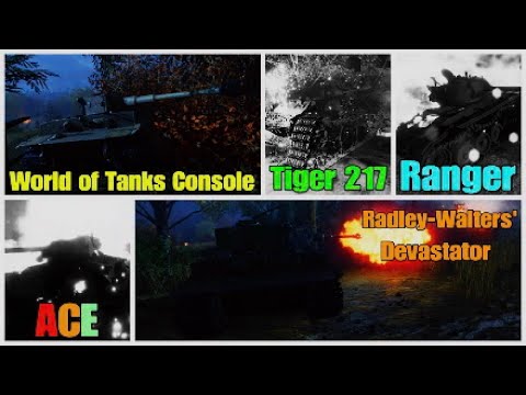 WOT Console - Tiger 217 Ranger Trophy ACE Tanker 8 Kills 4557 DMG 1564 XP - Grim Graveyard