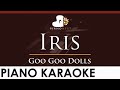 Goo Goo Dolls - Iris - HIGHER Key (Piano Karaoke Instrumental)
