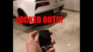 How to unlock your Corvette when the battery is dead!