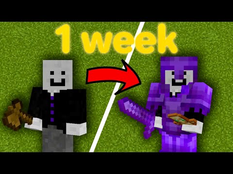 Becoming The Strongest Player On This SMP in 1 Week