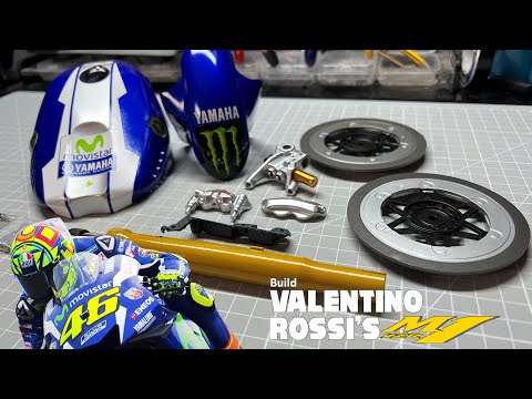 Build Valentino Rossi's YZR - M1 Motorcycle - Pack 2 - Stage 3-6