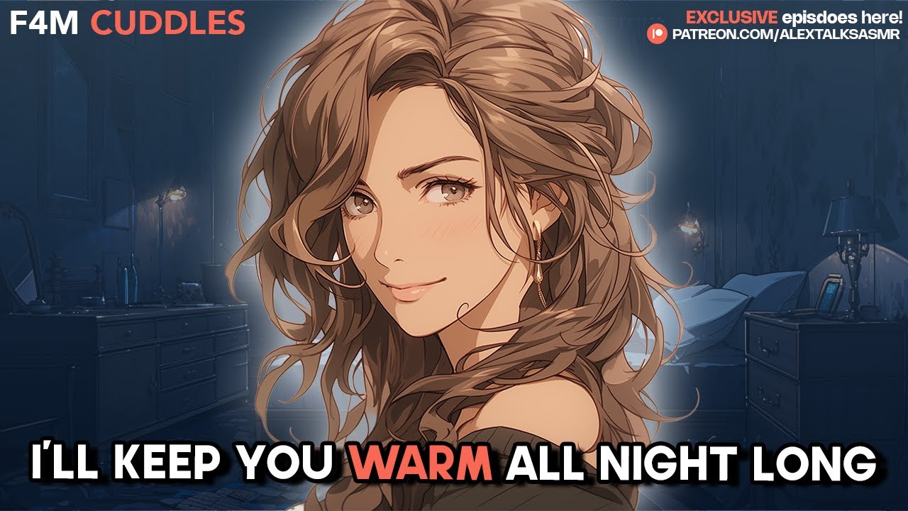 Cozy cuddles on a rainy night [head scratches] [realistic sleep sounds] [loving] ASMR Girlfriend