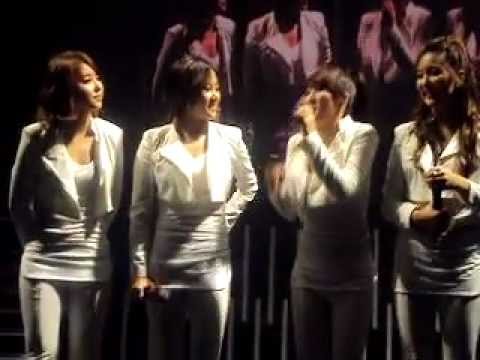 111205 United Cube London Concert - 4Minute Talking English to fans