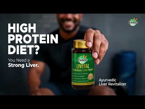 Zandu Livital Tablets | Ayurvedic Liver Detox for Gym Lifestyle, Protein Overload & Liver Protection